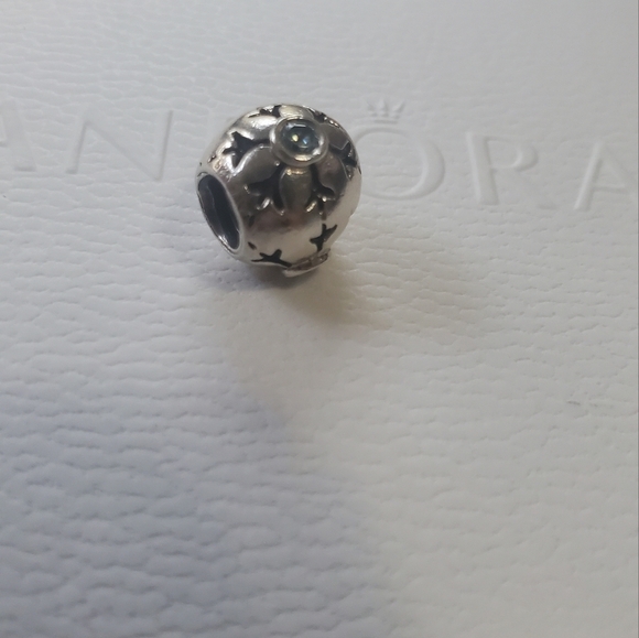 Pandora Snowflake Blue CZ Charm Retired - Picture 7 of 7